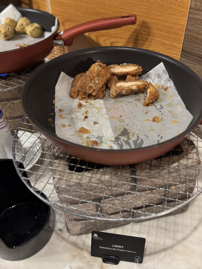 軽井沢マリオット ラウンジのホットミール(山賊焼)