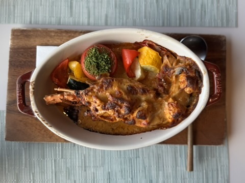 星のや沖縄 オールーグリル 絶品 伊勢海老のテルミドール