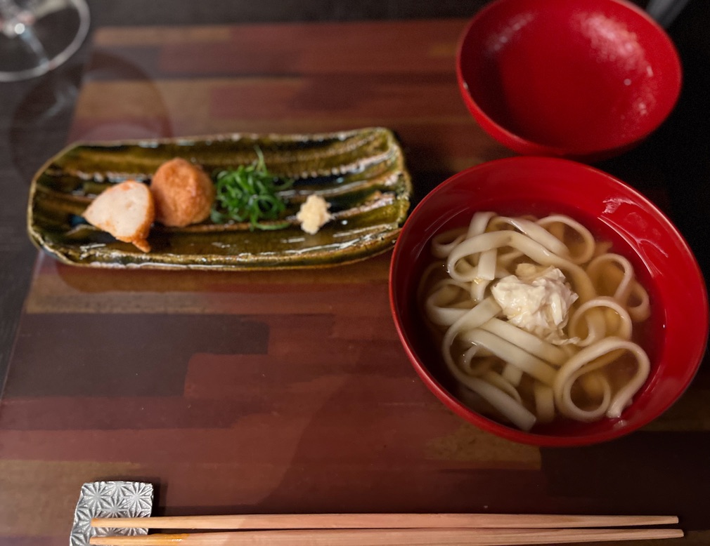 リッツカールトン日光 夕食 日光湯葉うどん