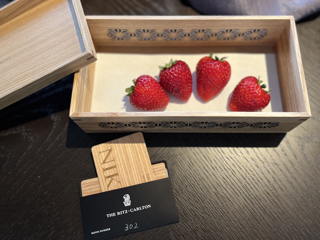 リッツカールトン日光 ウェルカムフルーツ とちあいか