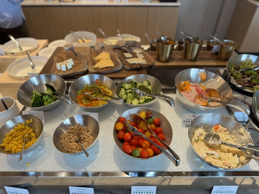 長崎マリオット 朝食 サラダバー トッピング