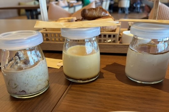 リッツカールトン日光 朝食デザート(プリンなど)