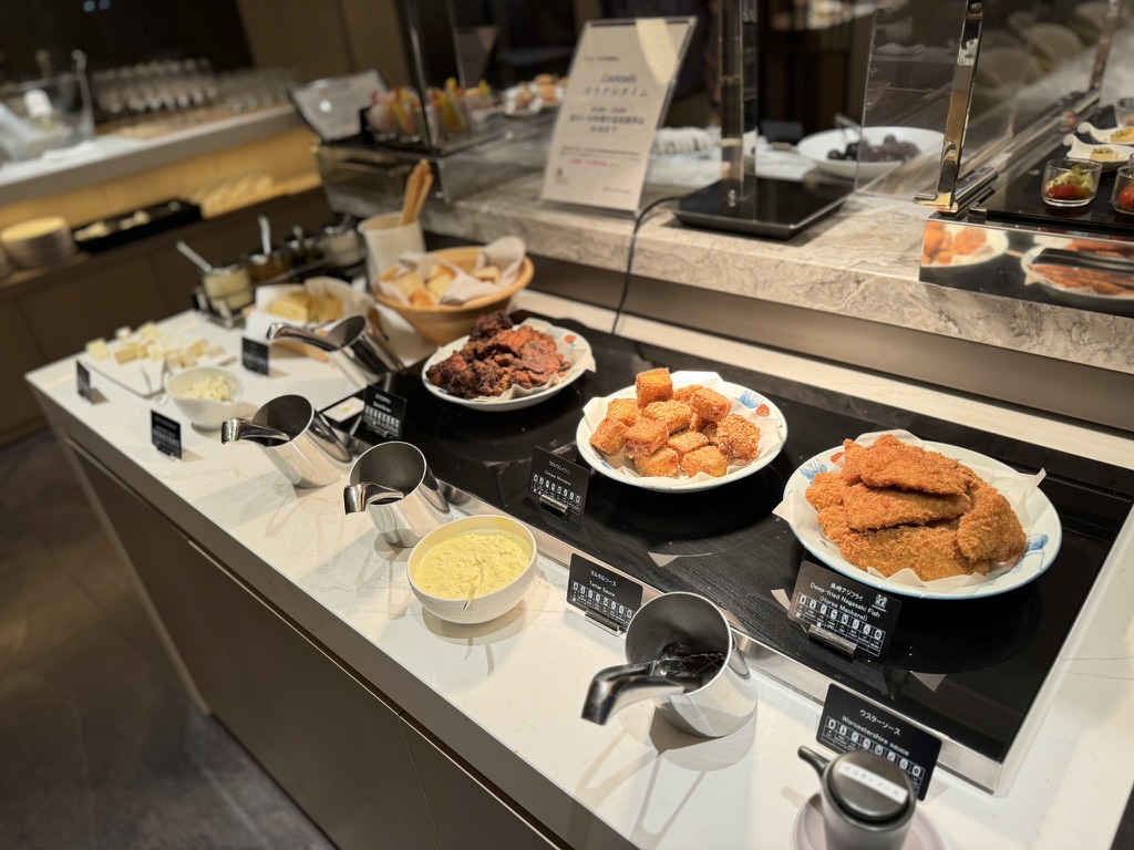 長崎マリオット ラウンジ 食事 長崎アジフライ