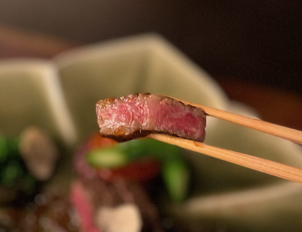 リッツカールトン日光 夕食 焼き物(サーロイン)