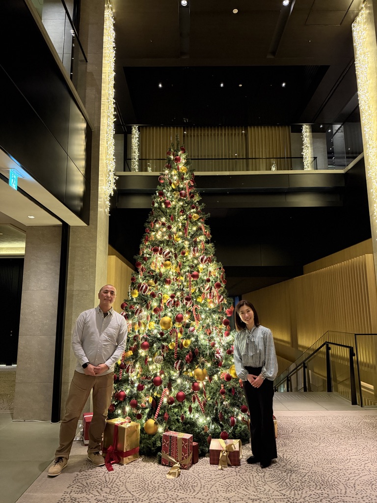 ザ・リッツ・カールトン京都 地下1階 水暉前のクリスマス装飾
