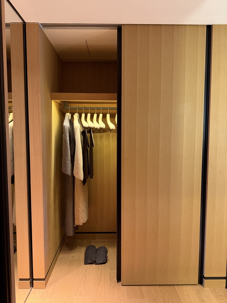 クローゼット内の浴衣